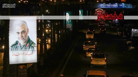 نصب بیلبوردهایی از سپهبد شهید سلیمانی در جاده منتهی به فرودگاه «رفیق الحریری» بیروت با عنوان «سید شهداء محور مقاومت»