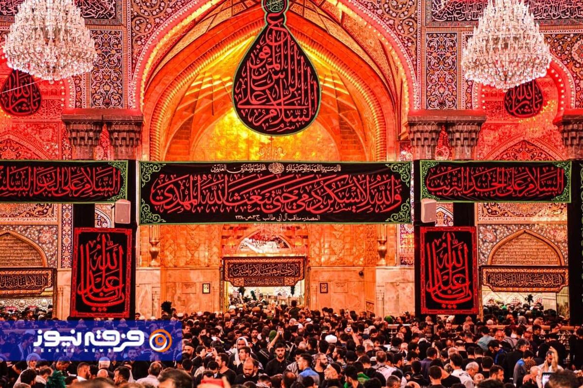 طنین شعار مرگ بر آمریکا و مرگ بر اسرائیل در حرم سیدالشهدا(ع)